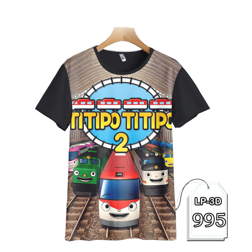 Kaos Titipo Titipo Kereta Api Anak Kaos Kartun TV Series Fashion Kaos Keren dan Trendy