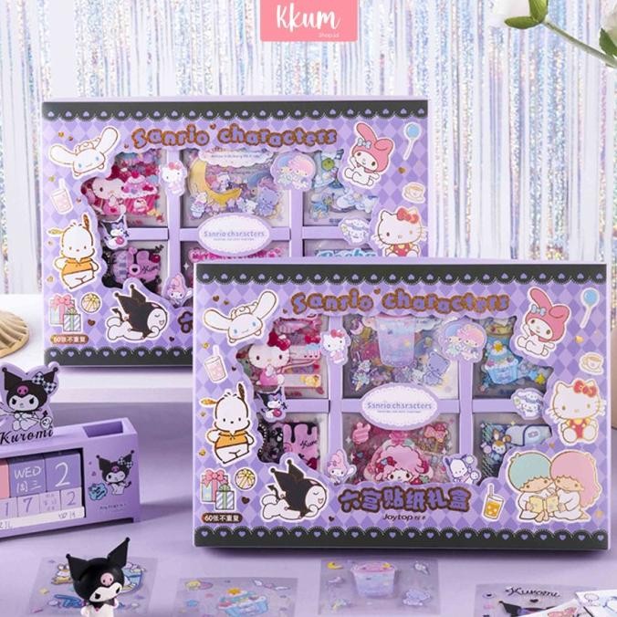 

Sale 60Pcs Stiker Gift Set Kotak Hadiah Sanrio Diy Deco
