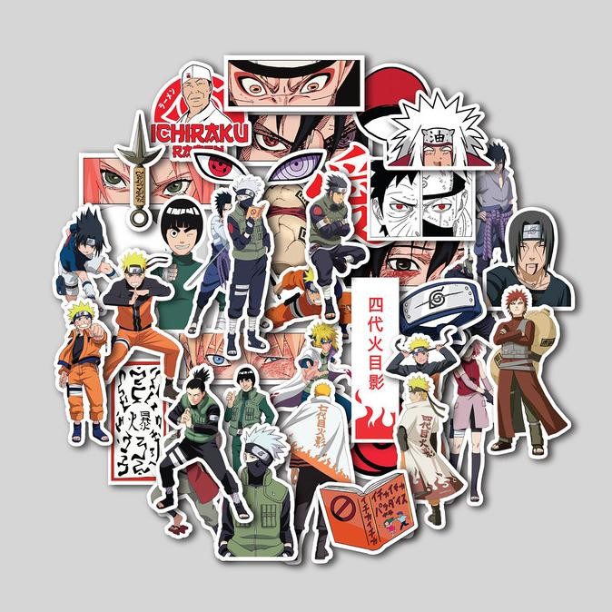 

Sale Sticker Pack Naruto | Sticker Tumbler | Stiker Laptop Koper Helm