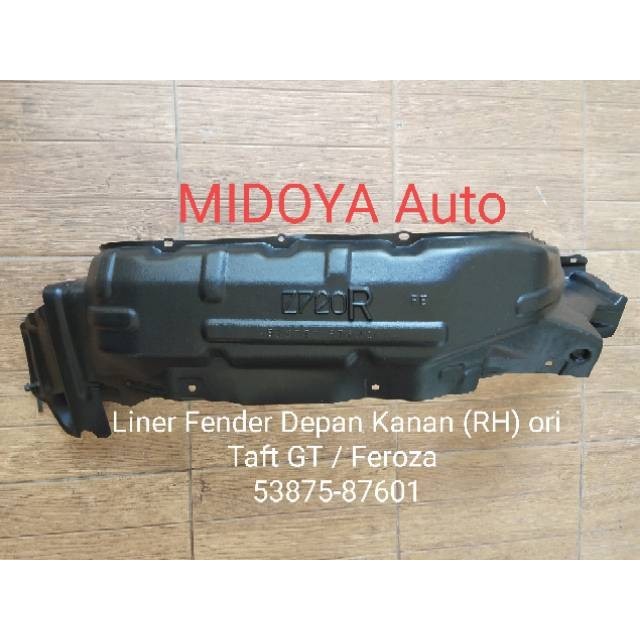 Liner Fender Depan Taft Gt / Feroza / Independent Ori 1Pc ( )