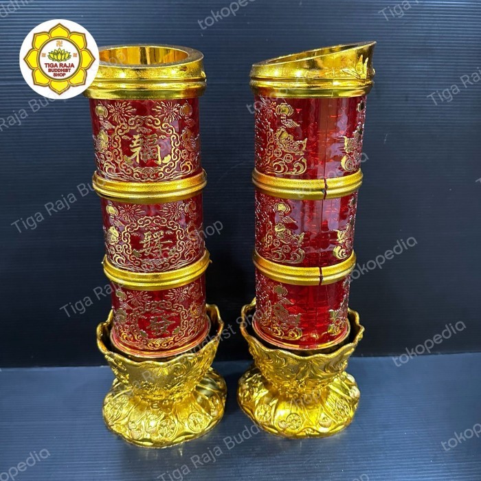 Lilin Jelly Merah Sembahyang Imlek 5 Hari