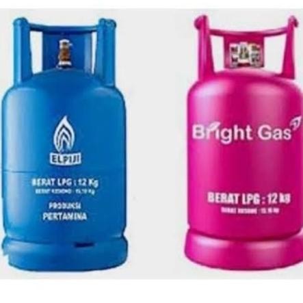 Tabung Gas Elpiji 12kg Biru Pink Kosong
