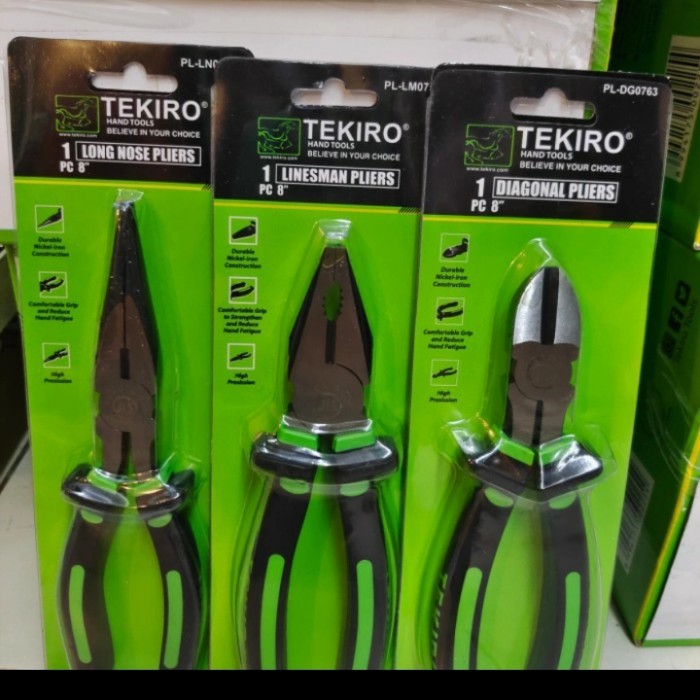 Jual Tang Set 8" Tekiro -Isi 3 Pcs
