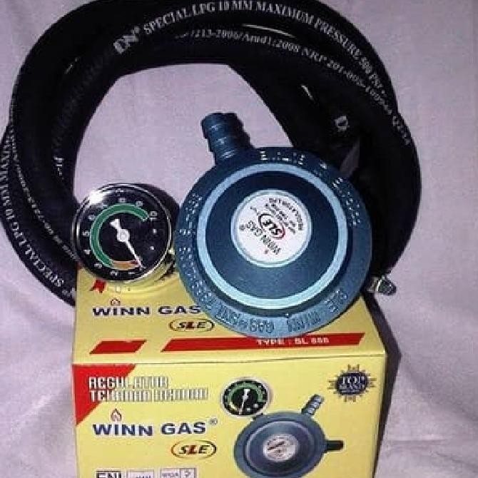 Regulator Matic Neogaz SL 888 Meter Pertamina Selang Gas LPG 500 PSI