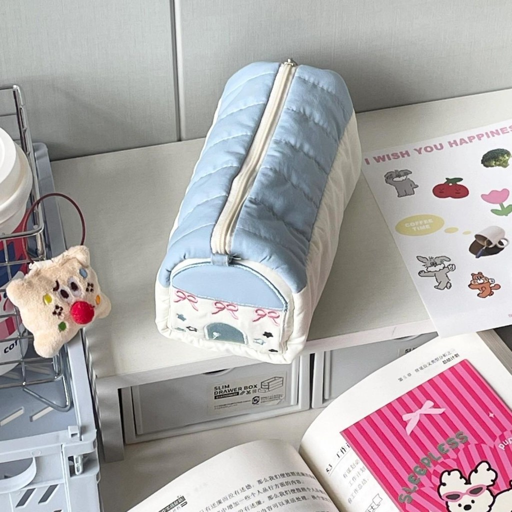 

2024New Original House Pencil Case Japanese Minority ins Good-looking Simple Student Large Capacity Storage Stationery Box Pencil Bag