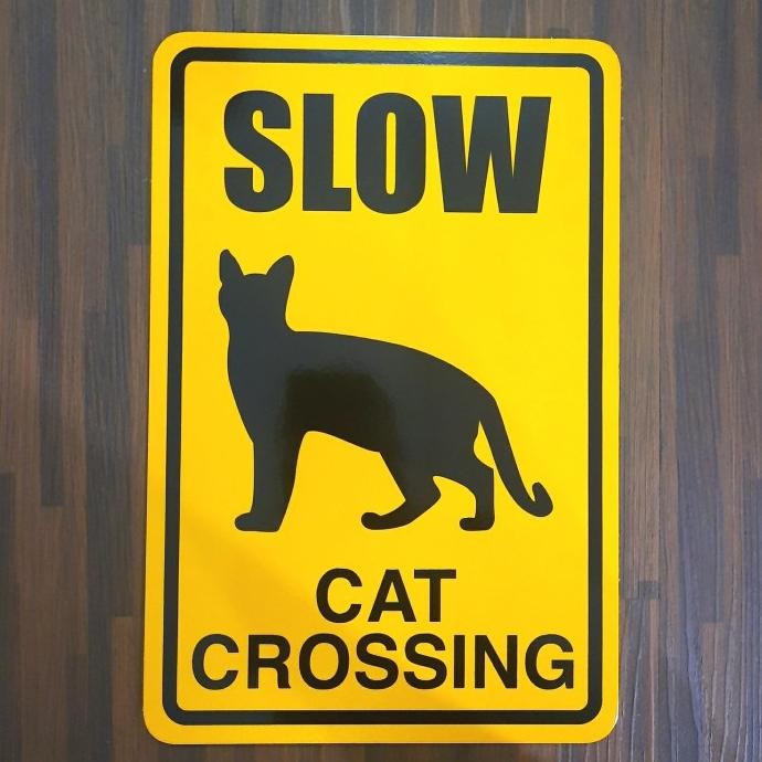 

Rambu Slow Cat Crossing 20Cm X 30Cm Plat Alumunium Terlaris