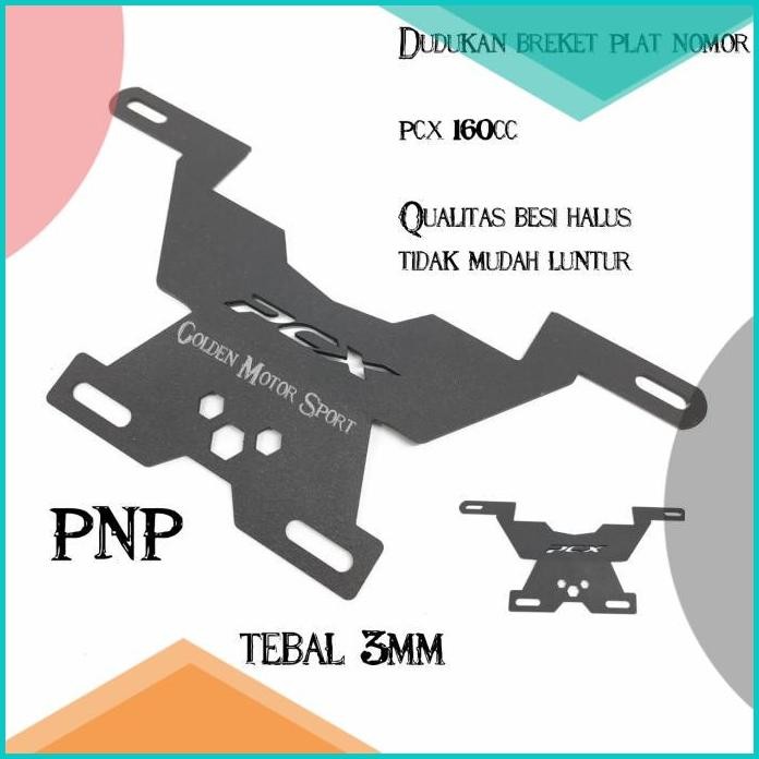 Breket Plat nomor Pcx 160cc Dudukan breket plat nomor kumis Honda pcx