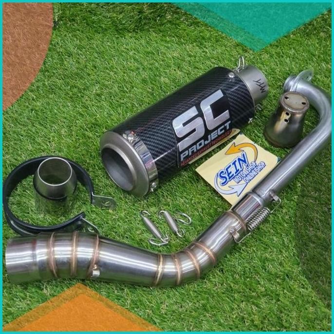 knalpot Sc Project Carbon S1 FS All Nmax New 2020 Import Grade Ori 07D