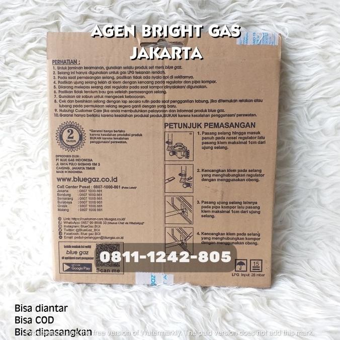 SELANG REGULATOR BLUE GAS