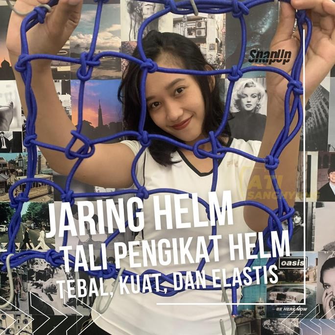 TERMURAH  Jaring Helm Tali Jaring Pengikat Helm Motor Pengait Barang Tas Dimotor