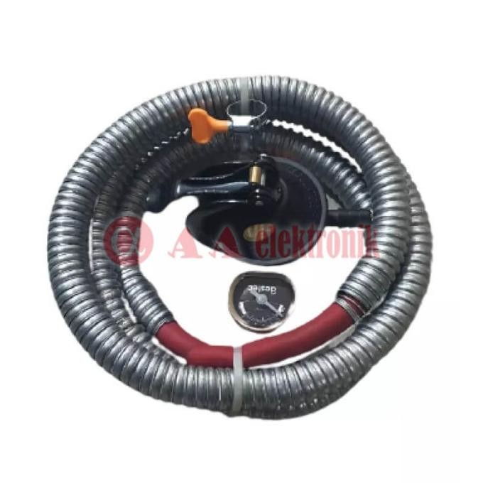 Selang Paket + Regulator Gas LPG Meter Starcam SC-T12RMS