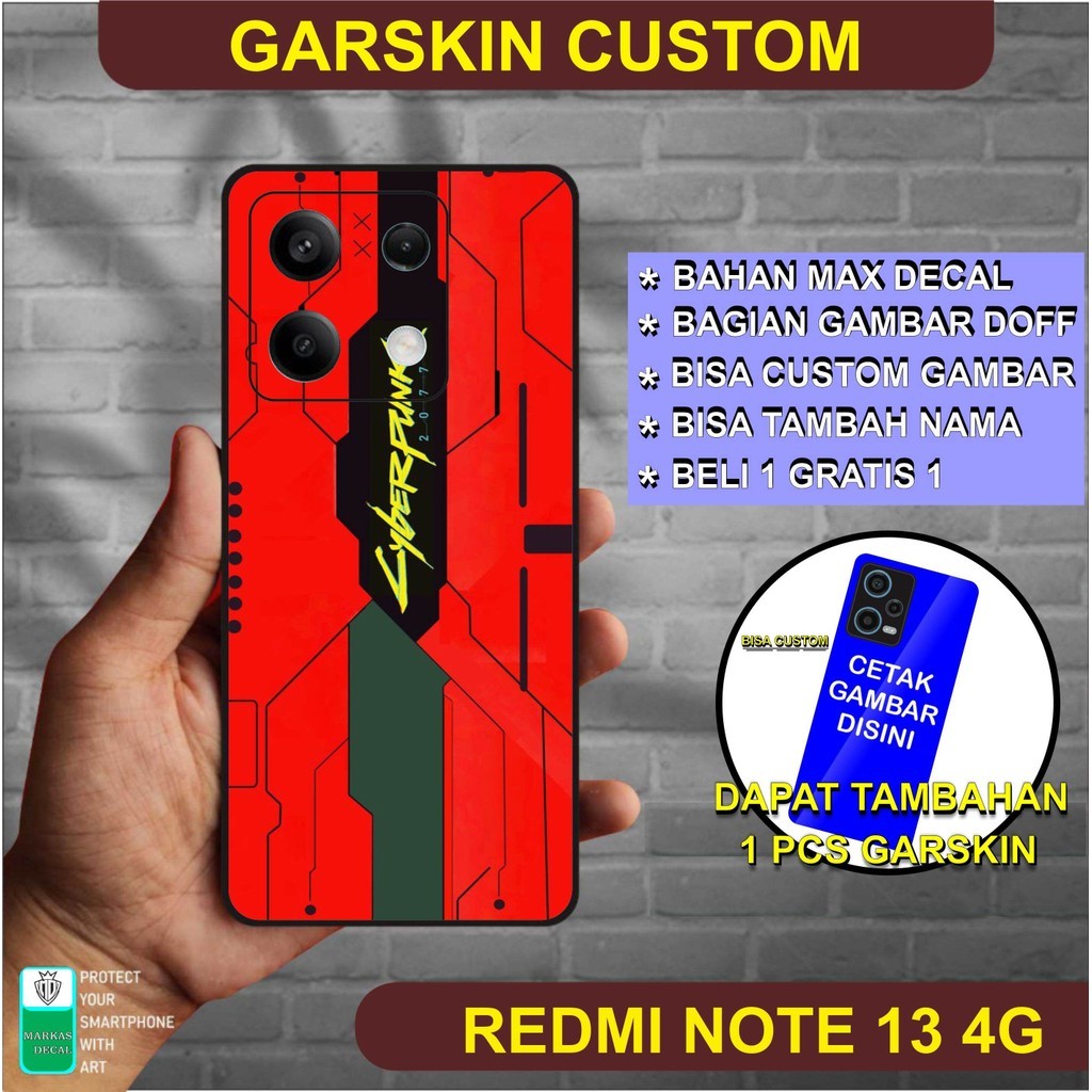 

Wrap* Redmi Note 13 4g Wrap Skin Stiker Garksin CUSTOM Gratis (2pcs)