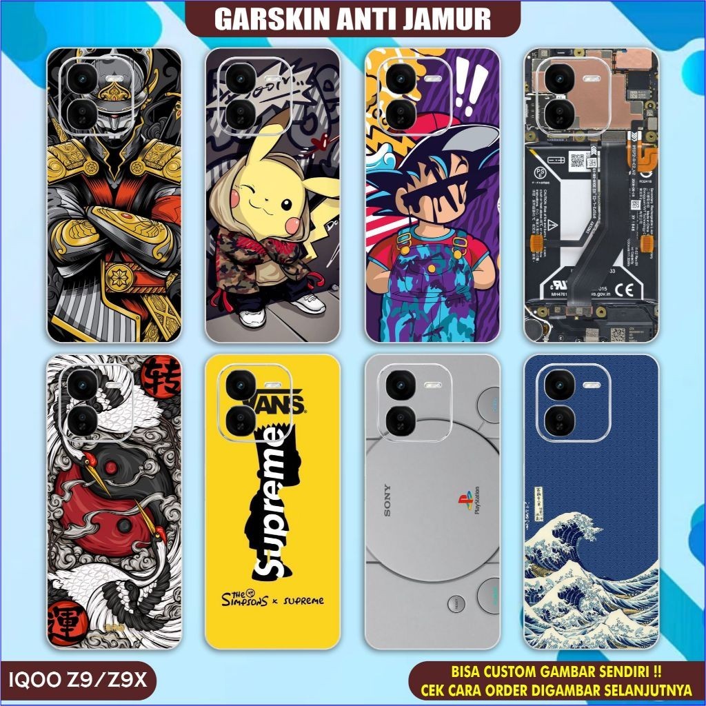 

Wrap* Back Iqoo 12 Z9 Z9x Z7 Anti Jamur Sendiri Wrap Skin Stiker Garksin CUSTOM Gratis (2pcs)