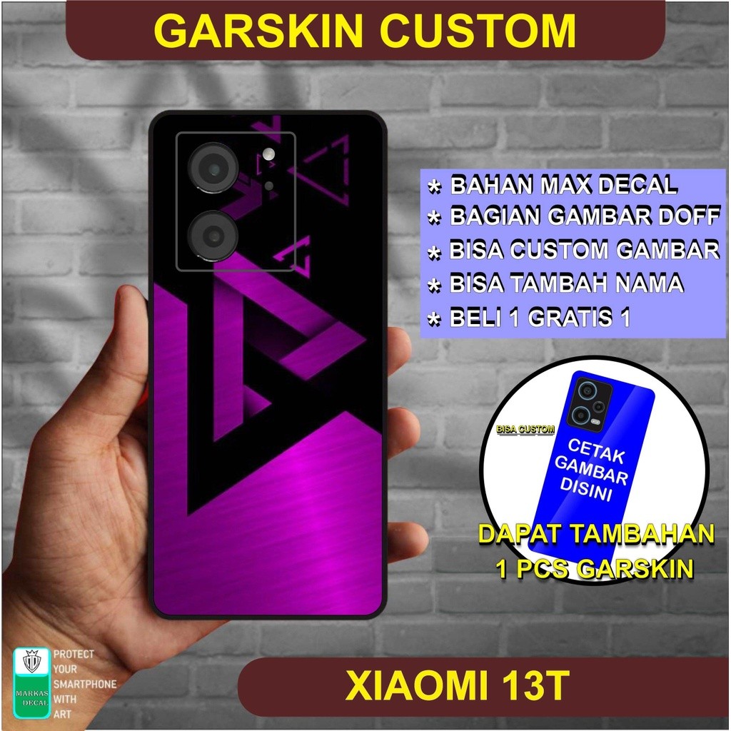 

Wrap* Antigores Xiaomi Mi 13t Kode 67 Back Wrap Skin Stiker Garksin CUSTOM Gratis (2pcs)