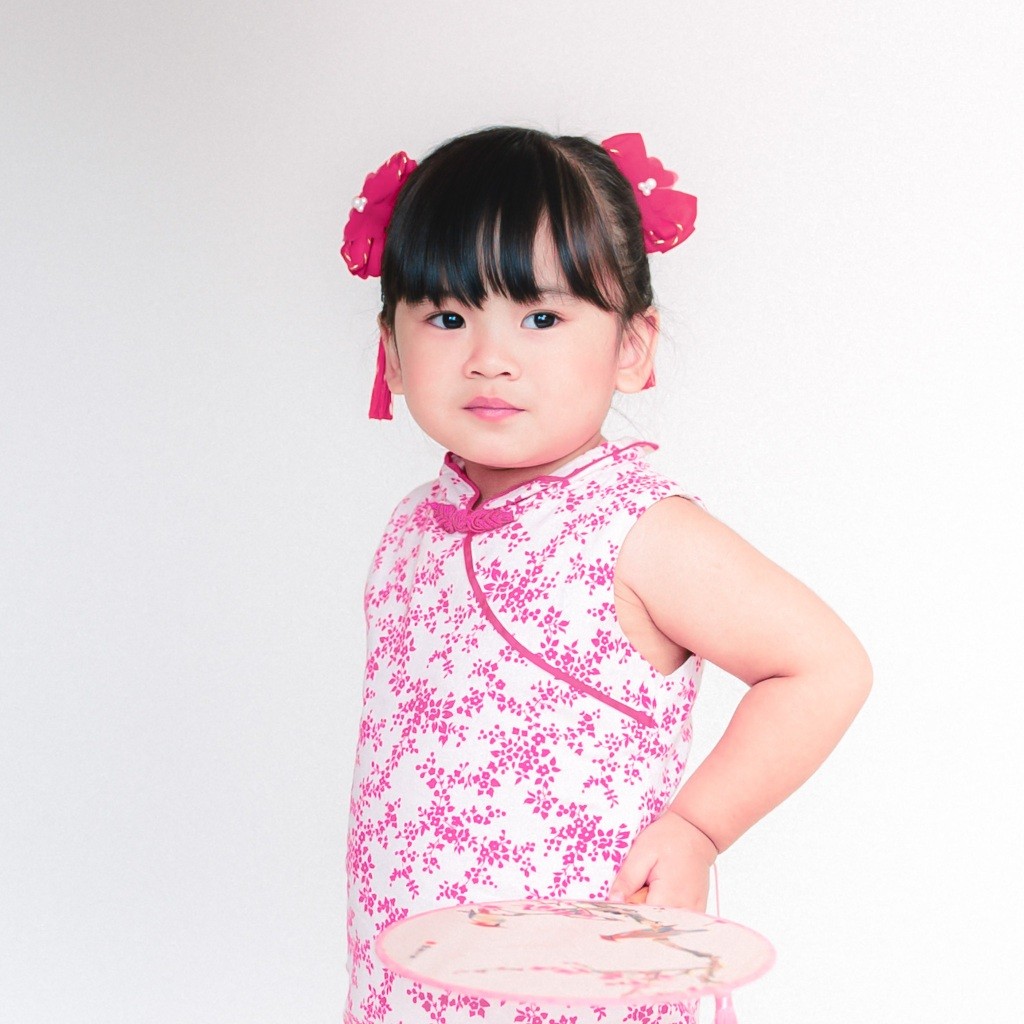 Chaines Imlek Baju Imlek Anak Perempuan Buju Bahan Premium Busana Cheongsam Gaun Driss Gaun Cheongsa