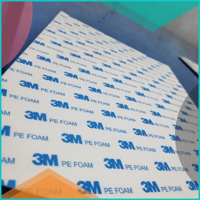 

double tape 3m PE foam putih lembaran size A5 07D35Z4 ask for stock