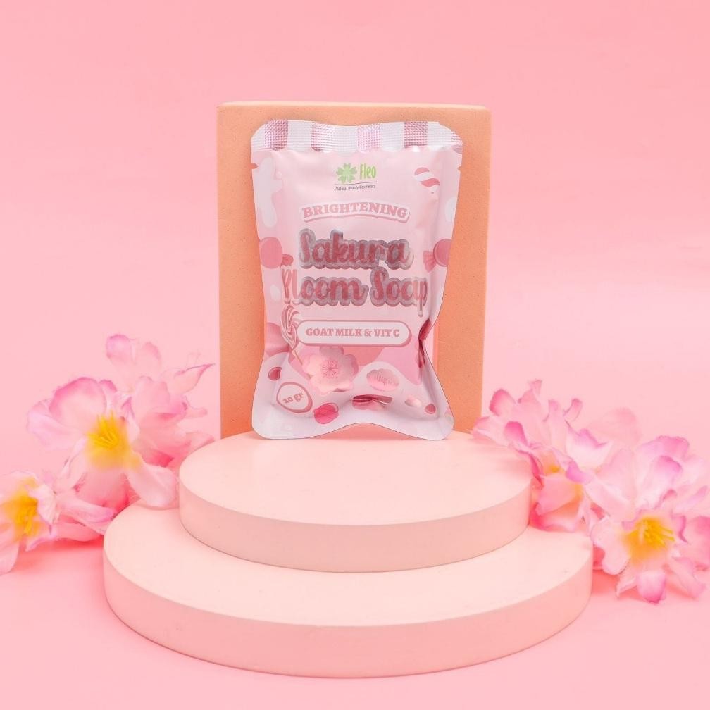 Make Up Sabun Fleo Brightening Soap With Goat Milk & Vit C Mencerahkan Kulit Wajah Dan Badan / Fleo 