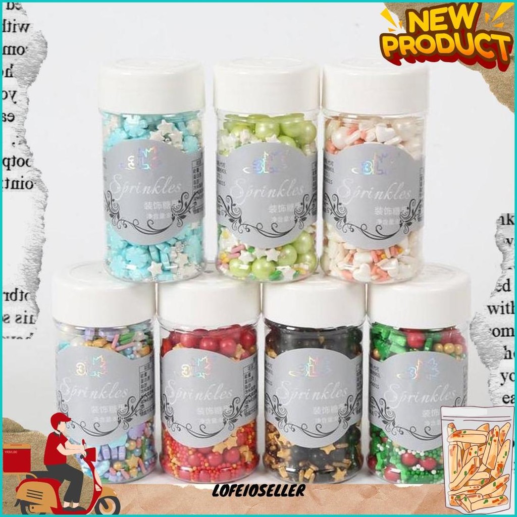 

Sprinkle Hiasan Kue Mix/Sprinkle Hiasan Dekorasi Cake Ulang Tahun Natal Imlek Christmas Cny Cod