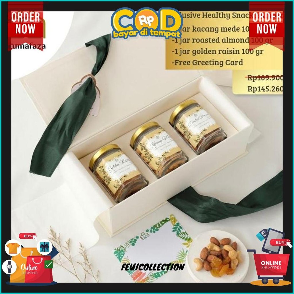 

Exclusive Healthy Snack Hampers - Gift Set/Kado Nikah, Hari Besar, Natal, Tahun Baru, Ulang Tahun, Ramadhan, Imlek (Cny), Promil, Lahiran, Hari Raya, Wisuda, Isoman Murah