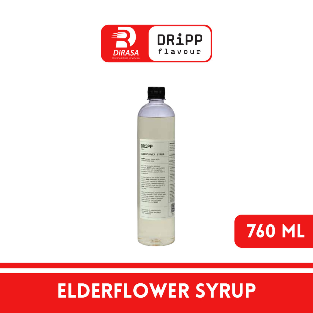 

DiRASA - DRiPP Elderflower Gourmet Syrup 760 ML Untuk Bisnis HORECA/Barista/Bartender/Mixologist