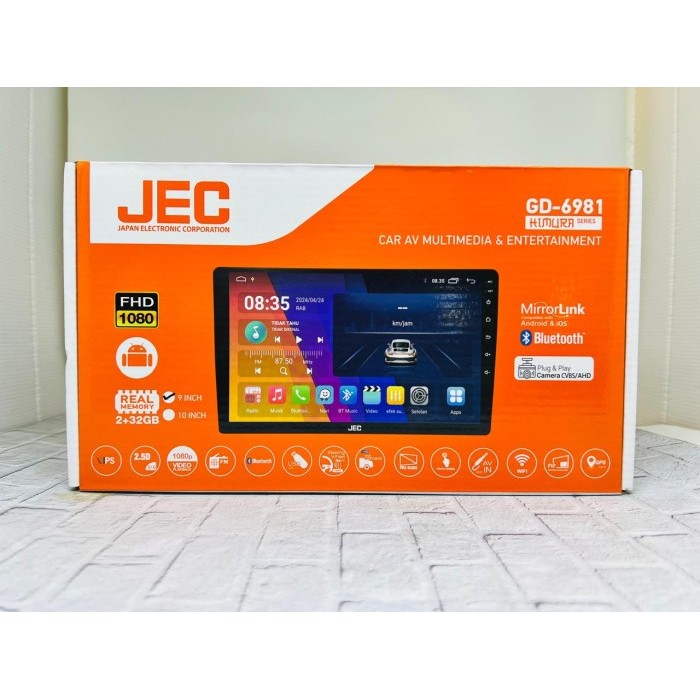 Headunit Android JEC GD-6981 9/10 Inch Ram 2/32GB