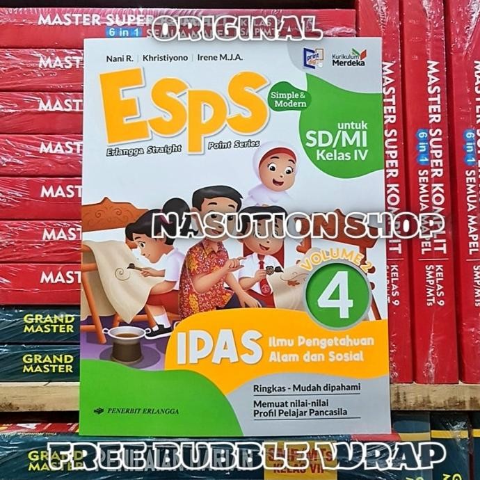 

TERBARU Buku Esps IPAS Kelas 4 SD/MI Volume 2 Erlangga Kurikulum Merdeka ORI