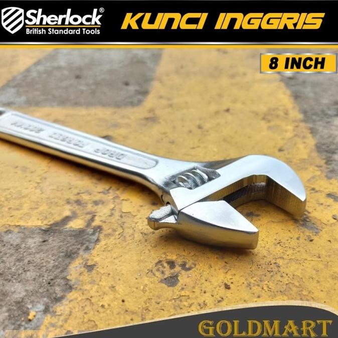 

Tersedia Kunci Inggris 8" / Sherlock Kunci Inggris Chrome