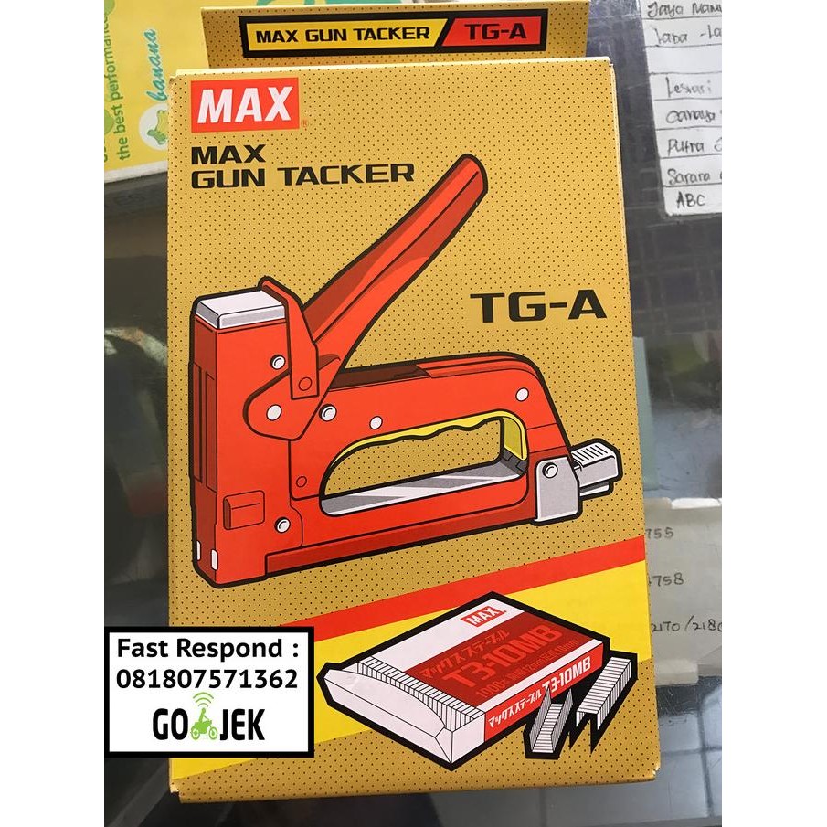 

Gun Tacker Tga Max (Japan) Stapler Tembak Original Dan Terpercaya