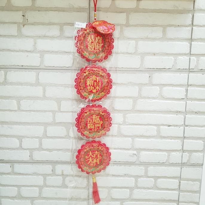 acc Banner Gong Xi Fa Cai Imlek Garland Gantungan Sincia Kain Bludru Murah