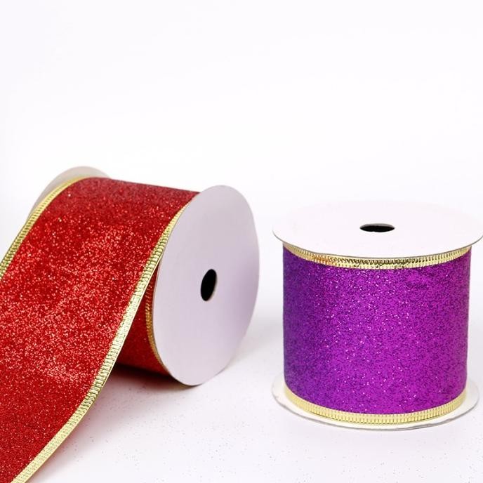 

acc Pita Imlek Full Gliter Murah Pita Rol Merah Pita Parcel Imlek Murah