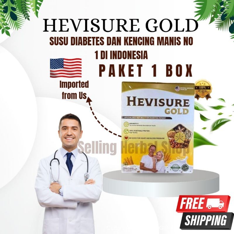 

HEVISURE GOLD MILK SUSU OBAT DIABETES DANKENCING MANIS PANKREAS INSULIN ORIGINAL