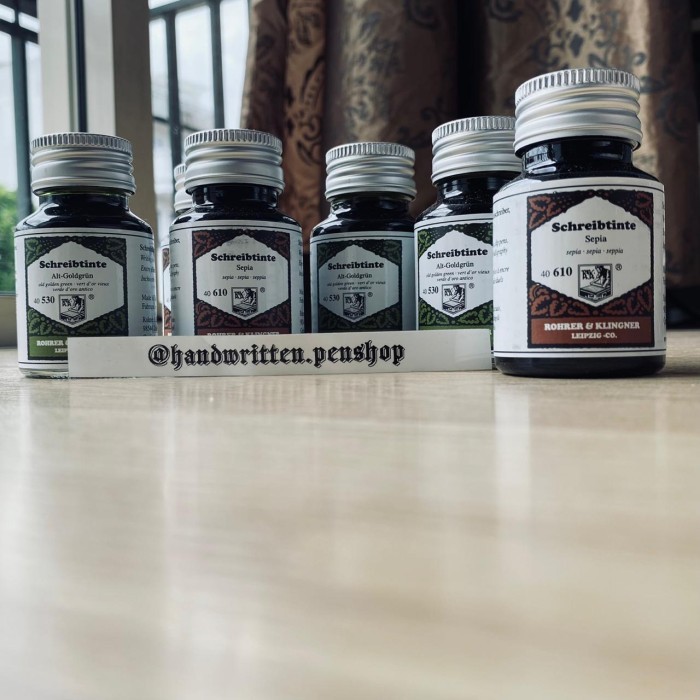 

Terbaru Rohrer Klingner Fountain Pen Writing Ink 50Ml