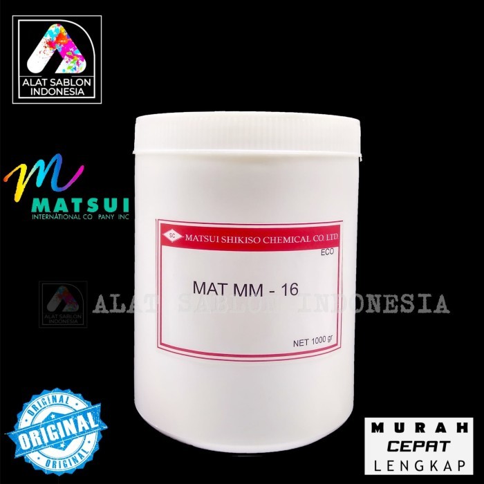

Ready Stock Tinta Sablon Rubber Matsui Matt Mm 1Kg