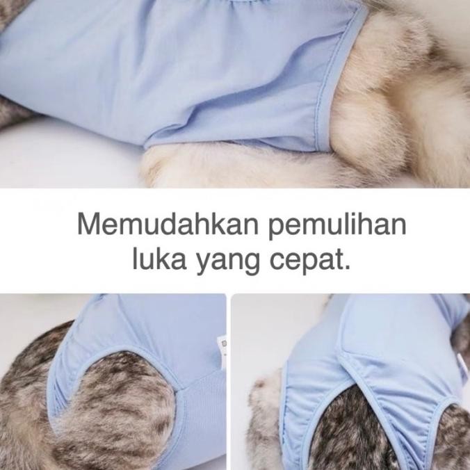 Baju Kucing & Anjing Untuk Recovery/ Baju Steril Kucing Betina / Baju