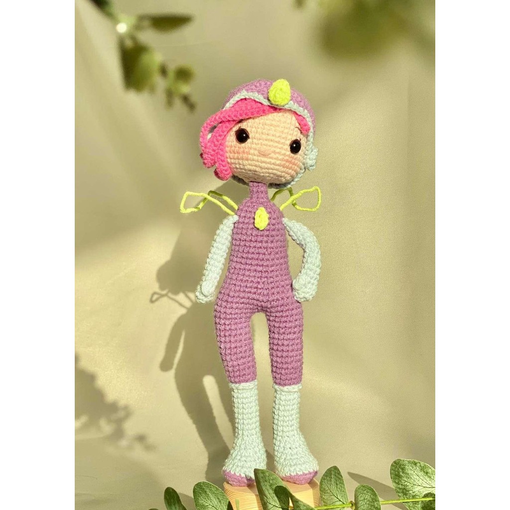 Winx Club Tecna - PDF Pattern / Pola Rajut Bukan Boneka