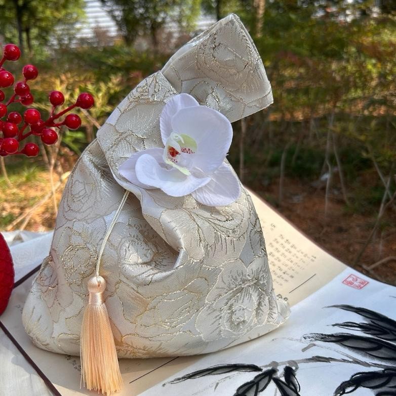 

CR - TERMURAH Pouch Hampers Gift Bag Natal Imlek Lebaran Valentine Premium - Tas Kantong Bingkisan - tas souvenir - knot bag TERLARIS