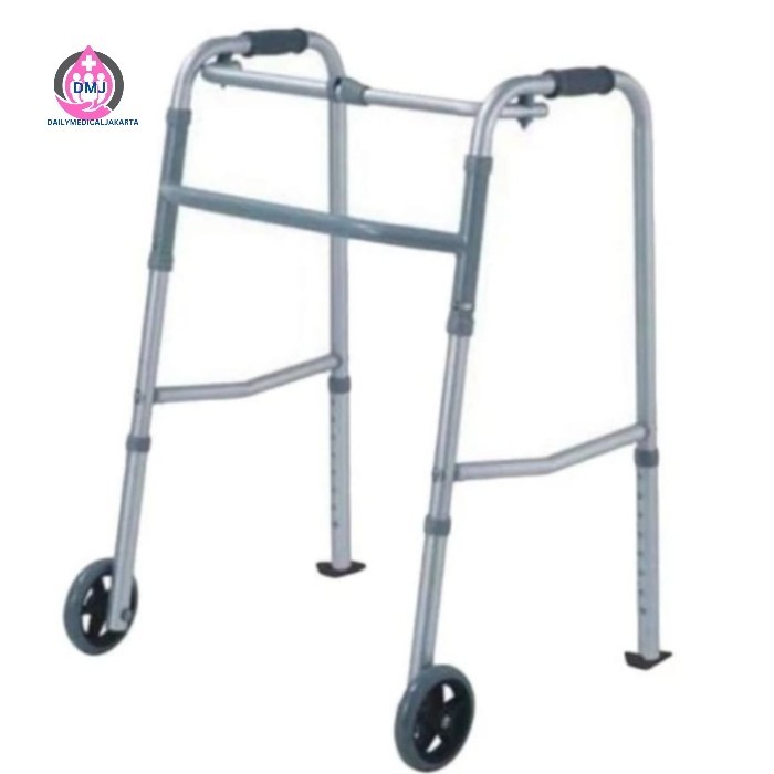 Ready Walker Roda Lansia RMS / Walker Roda Alat Bantu Jalan Lansia Orang Tua