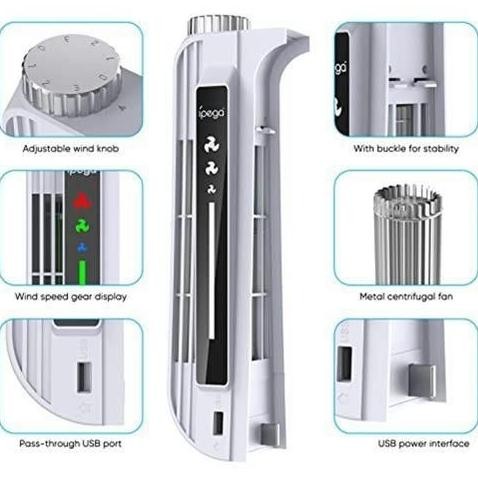 Kipas PS5  IPEGA Centrifugal Cooling Fan LED USB Radiator