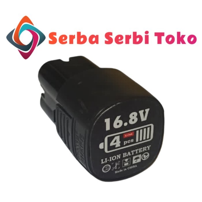 BATERAI MESIN BOR CORDLESS 16.8VOLT LI-ION BATRE 16.8V LI-ION AST MUKETE JLD HILDA XENNON