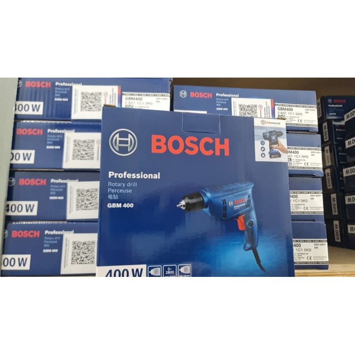 Mesin Bor Listrik 10mm Bosch GBM 400 Bor Besi Drill GBM400 Non Impact BOSCH Mesin Bor Listrik / GBM