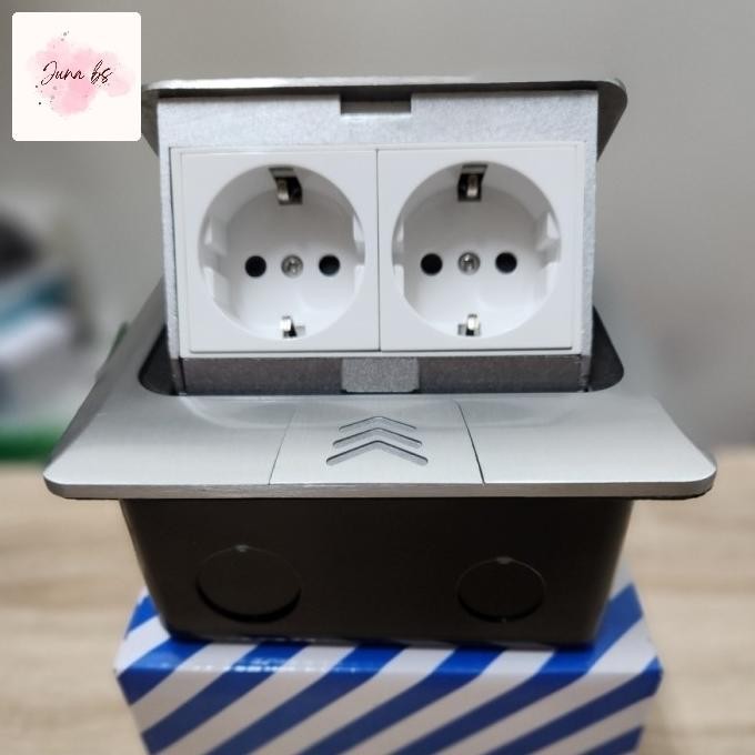 STOP KONTAK LANTAI ARDE 2 LUBANG / STOP KONTAK TANAM 4 MODUL ARDE