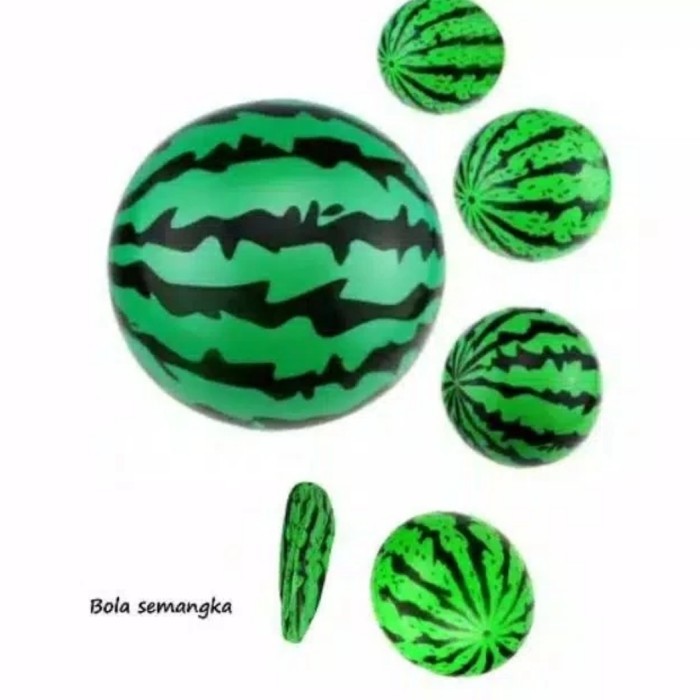 Mainan Anak Bola Motif Semangka Karet Tebal Ukuran Besar Sni Murah