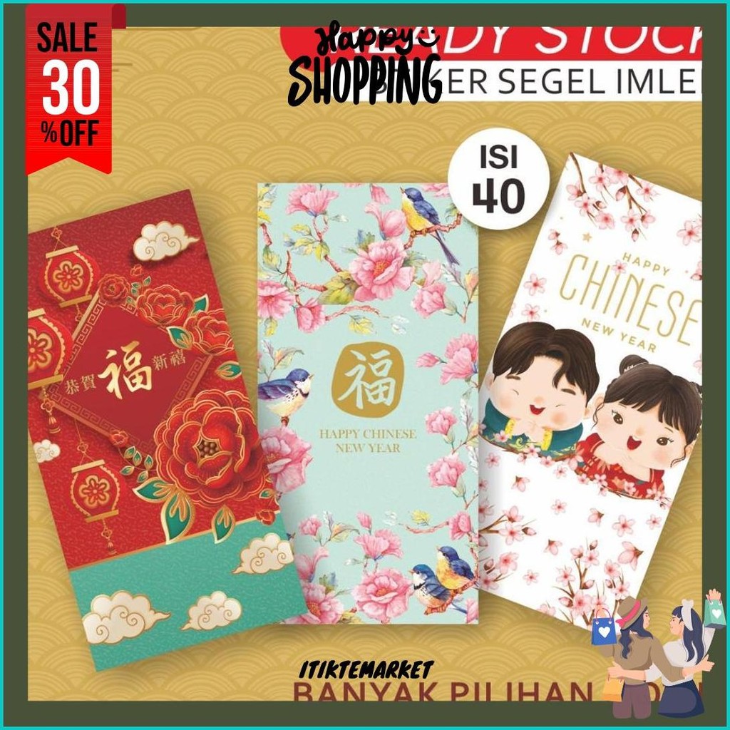 

Stiker Segel Toples Kue Chinese New Year Imlek Sincia Readystock Cod