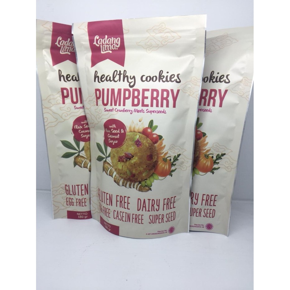 

Ladang Lima Gluten Free Pumpberry Cooie 180 Gram