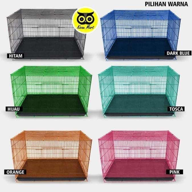 KANDANG LIPAT BESI UMBARAN ANJING KUCING BURUNG UKURAN JUMBO XL KDJMBO