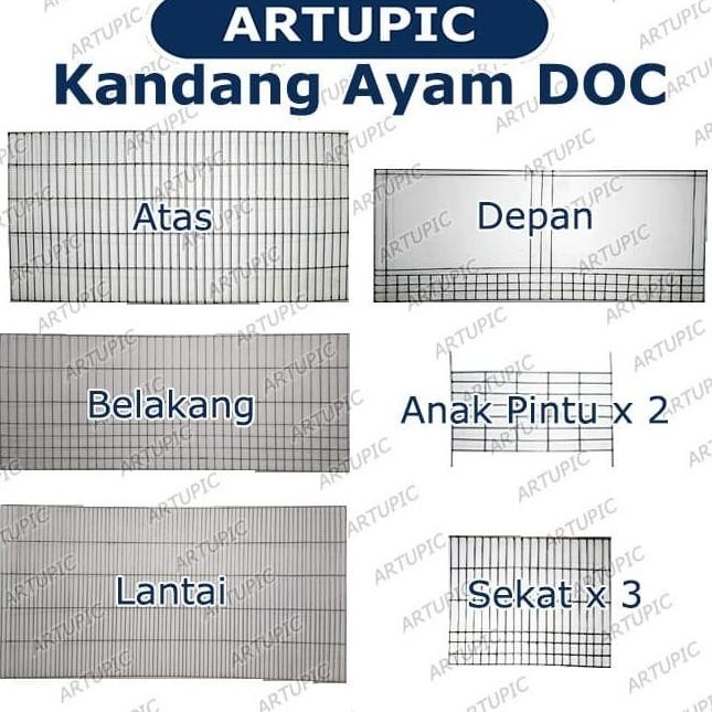 KANDANG AYAM DOC PULLET BATERAI KAWAT GALVANISE KANDANG ANAK AYAM DOC