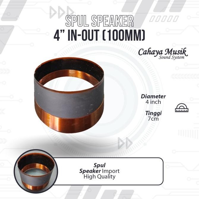 Spool / Voicecoil Speaker Ukuran 4 Inch ( 100 Mm) Inside Outside Rcf Terlaris