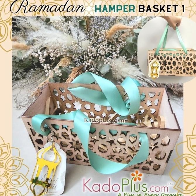 

PROMO BOX HAMPERS LEBARAN BOX KAYU LASER CUT BASKET 1