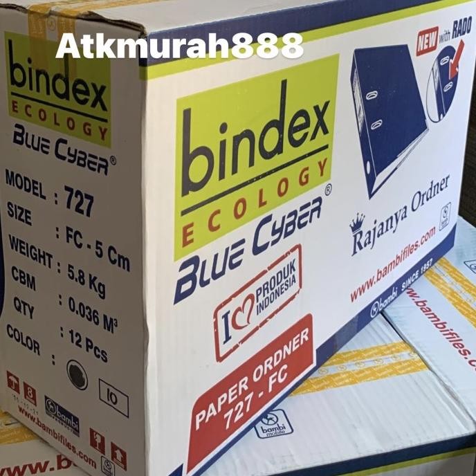 

ORDNER BINDEX 727 FOLIO SMALL 1 KARTON / 1 LUSIN / ISI 12 PCS