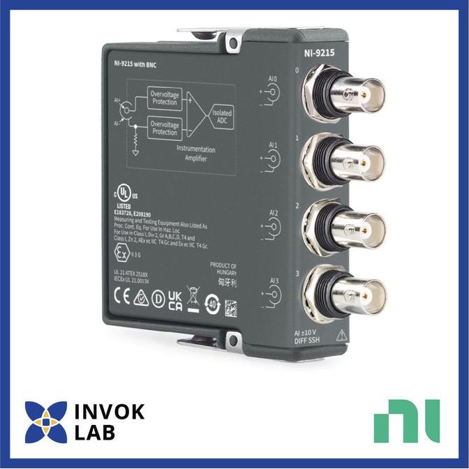 

PROMO NI NATIONAL INSTRUMENTS C SERIES NI-9215 10 V, 100 KS/S/CH, 16-BIT, SIMULTANEOUS INPUT, 4-CHANNEL C SERIES VOLTAGE INPUT MODULE